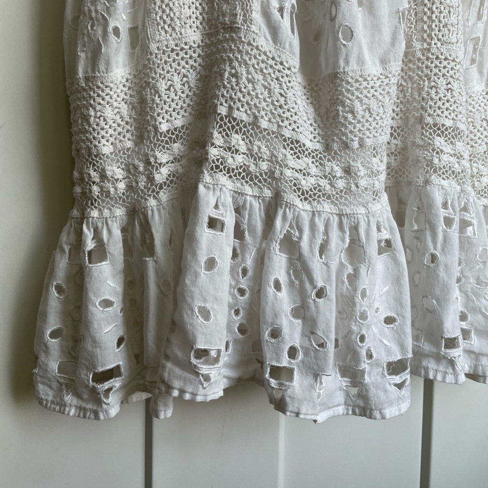 Michael Kors Eyelet Strappy Cotton Midi Dress - Picture 8 of 14